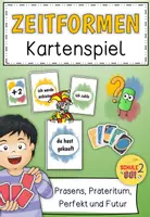 Vorschau - Spiele - Zeitformen Verben Kartenspiel / Deutsch / Freiarbeit - Deckblatt