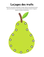 Aperçu - Préparation de séance / Séance complète - Laçages des fruits +5 fiches d'activités - Page 1
