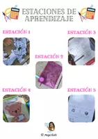 Vista previa - Unidades / Secuencias / Situaciones de Aprendizaje - Estaciones de aprendizaje Matemáticas - Portada
