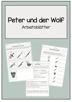 Vorschau - Arbeitsblätter - Peter und der Wolf - Arbeitsblätter - Deckblatt