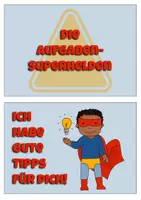 Vorschau - Stationenlernen - Aufgaben Superhelden (inkl. Cliparts) - Seite 1