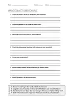 Vorschau - Arbeitsblätter - Lernplakat + AB mit Fragen zum Thema "Kanal" + Lösungsblatt + Infografik - Seite 1