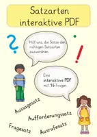 Vorschau - Interaktives Material - Satzarten - Interaktive PDF - Deckblatt