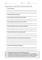 Vorschau - Arbeitsblätter - AB mit Fragen zum Thema "Kanton" + Lösungsblatt - Deckblatt