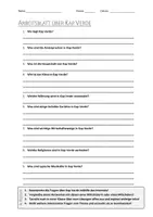 Vorschau - Arbeitsblätter - AB mit Fragen zum Thema "Kap Verde" + Lösungsblatt - Deckblatt