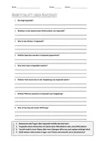 Vorschau - Arbeitsblätter - AB mit Fragen zum Thema "Kapstadt" + Lösungsblatt - Deckblatt