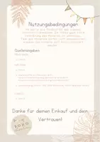 Vorschau - Anderer Materialtyp - Schreibschrift- Diplom Boho-Stil - Grundschule - Seite 1