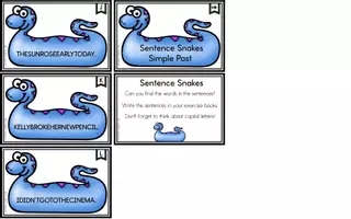 Vorschau - Arbeitsblätter - Sentence Snakes - Simple Past Edition - Seite 2