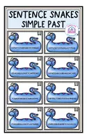 Vorschau - Arbeitsblätter - Sentence Snakes - Simple Past Edition - Deckblatt