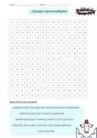 Vorschau - Arbeitsblätter - Suchsel Christi Himmelfahrt - mittel - Deckblatt