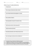Vorschau - Arbeitsblätter - AB mit Fragen zum Thema "Kärnten" + Lösungsblatt + Mindmap + Infografik - Deckblatt