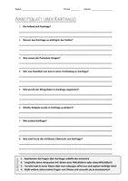 Vorschau - Arbeitsblätter - AB mit Fragen zum Thema "Karthago" + Lösungsblatt + Infografik - Deckblatt