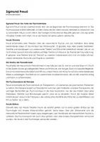 Vorschau - Arbeitsblätter - Sigmund Freud (Infotext und Übungen) - Deckblatt
