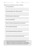 Vorschau - Arbeitsblätter - AB mit Fragen zum Thema "Kaspisches Meer" + Lösungsblatt - Deckblatt