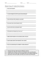 Vorschau - Arbeitsblätter - AB mit Fragen zum Thema "Kastanien" + Lösungsblatt + Infografik - Deckblatt