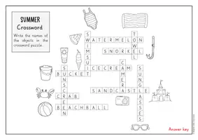 Vista previa - Juegos / Gamificación - Summer crossword // crucigrama de verano (inglés) - página 3
