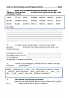 Vorschau - Arbeitsblätter - Groß- und Kleinschreibung üben - Deckblatt