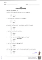 Vorschau - Test - TEST: "PETER UND DER WOLF" - Musik 2.-3.Klasse -2 Varianten - Seite 2