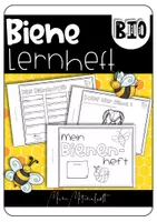 Vorschau - Arbeitsblätter - Lernheft zur Biene - Wirbellose - Deckblatt