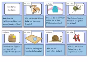 Vorschau - Spiele - Wörter mit ck Lesespiel: Ich habe...Wer hat...? - Seite 1