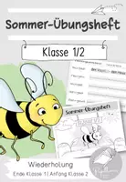 Vorschau - Arbeitsblätter - Sommer-Übungsheft Deutsch für Klasse 1/2 als Wiederholung - Deckblatt