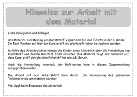 Vorschau - Arbeitsblätter - Herstellung von Kunststoff: Erdöl, Raffinerie, Kunststoff - Seite 2