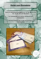 Vorschau - Stationenlernen - Einmaleins Kartei zur Multiplikation - Deckblatt