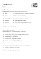 Vorschau - Arbeitsblätter - Anton Bruckner (Infotext und Übungen) - Seite 1