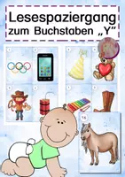 Vorschau - Arbeitsblätter - Lesespaziergang Y - Deckblatt