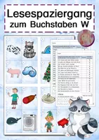 Vorschau - Arbeitsblätter - Lesespaziergang W - Deckblatt
