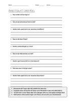 Vorschau - Arbeitsblätter - AB mit Fragen zum Thema "Kiel" + Lösungsblatt + Mindmap + Infografik - Deckblatt