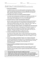 Vorschau - Arbeitsblätter - AB mit Fragen zum Thema "Kinderarzt" + Lösungsblatt - Seite 1