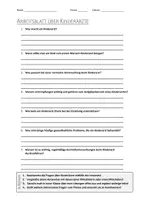 Vorschau - Arbeitsblätter - AB mit Fragen zum Thema "Kinderarzt" + Lösungsblatt - Deckblatt