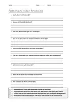 Vorschau - Arbeitsblätter - AB mit Fragen zum Thema "Kinderdijk" + Lösungsblatt - Deckblatt