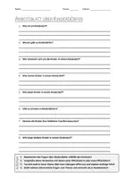 Vorschau - Arbeitsblätter - AB mit Fragen zum Thema "Kinderdörfer" + Lösungsblatt + Infografik - Deckblatt
