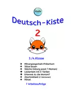 Vorschau - Unterrichtsreihen - DEUTSCH-KISTE 2 (3./4. Klasse) - Deckblatt