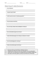 Vorschau - Arbeitsblätter - AB mit Fragen zum Thema "Kinshasa" + Lösungsblatt - Deckblatt