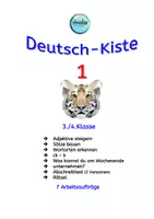Vorschau - Stundenentwürfe - PAKET: Deutsch-Kiste 1 & 2 (14 Arbeitsaufträge) - Seite 1