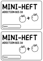 Vorschau - Arbeitsblätter - Addition Mini-Heft (Zahlenraum 10, Mathe 1. Klasse) - Seite 1