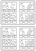 Vorschau - Arbeitsblätter - Addition Mini-Heft (Zahlenraum 10, Mathe 1. Klasse) - Seite 2