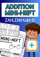 Vorschau - Arbeitsblätter - Addition Mini-Heft (Zahlenraum 10, Mathe 1. Klasse) - Deckblatt