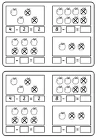 Vorschau - Arbeitsblätter - Subtraktion Mini-Heft (Zahlenraum 10, Mathe 1. Klasse) - Seite 2
