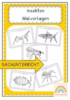Vorschau - Unterrichtsreihen - Insekten - Ausmalbilder - Deckblatt
