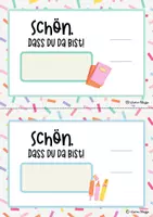Vorschau - Bildkarten - Back to School: Willkommen / Klassenraum Deko in Pastell - Seite 2