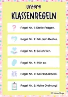 Vorschau - Poster - Klassenregeln Poster / Klassenraum Deko in Pastell / Classroom Management - Seite 2