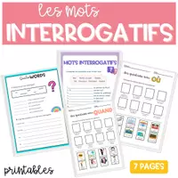 Vorschau - Arbeitsblätter - Les Mots Interrogatifs Französische Fragewörter | Arbeitsblätter - Deckblatt