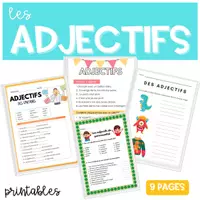 Vorschau - Arbeitsblätter - Livret Activités Fiches LES ADJECTIFS - Deckblatt