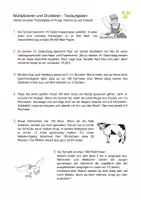 Vorschau - Arbeitsblätter - Multiplizieren & Dividieren - Textaufgaben Klasse 5 - Deckblatt