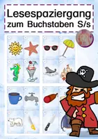 Vorschau - Arbeitsblätter - Lesespaziergang S - Deckblatt