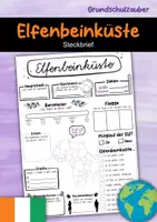 Vorschau - Arbeitsblätter - Steckbrief Elfenbeinküste - Deckblatt